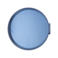 thumbnail image 5 of Unique Bargains 1 Pc Women Large Round Folding Makeup Mirror for Travel Blue, 5 of 5