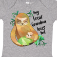thumbnail image 4 of Inktastic My Great Grandma Loves Me Cute Sloth and Baby Boys or Girls Baby Bodysuit, 4 of 5