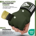 thumbnail image 5 of RDX Inner Gloves for Boxing, MMA Training Hand Wraps for Punching, Gel Padded Quick Wrap Gloves with Wrist Support, Kickboxing, Muay Thai, Martial Arts Gear for Men and Women, 5 of 10