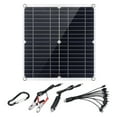 thumbnail image 1 of 50W Solar Panel Kit 12 Volt Trickle Charger Battery Charger Maintenance Boat RV, 1 of 8