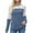 Blue, variant on YYDGH Women Tunic Top Crew Neck Long Sleeve Lace Pullover Casual Tshirts Loose Blouses Waffle Knit Top Black S