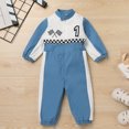 thumbnail image 4 of FYMNSI Toddler Boy Race Car Driver Romper Clothes Baby Racer Jumpsuit Play Role Dress up Costume 1st Birthday Outfit, 4 of 9