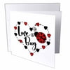 Love Bug Ladybug 6 Greeting Cards with envelopes gc-289653-1