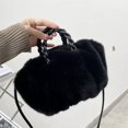 thumbnail image 3 of Zhaomeidaxi Women Handbag Elegant Ladies Fluffy Shoulder Bag Women Furry Plush Handbag for Winter, 3 of 7