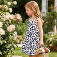 thumbnail image 6 of NAISIBABY Girls Flare Dress, Summer Casual Flowy Cute Leopard Prints Soft Princess Sundress Multicolor Size 8, 6 of 9