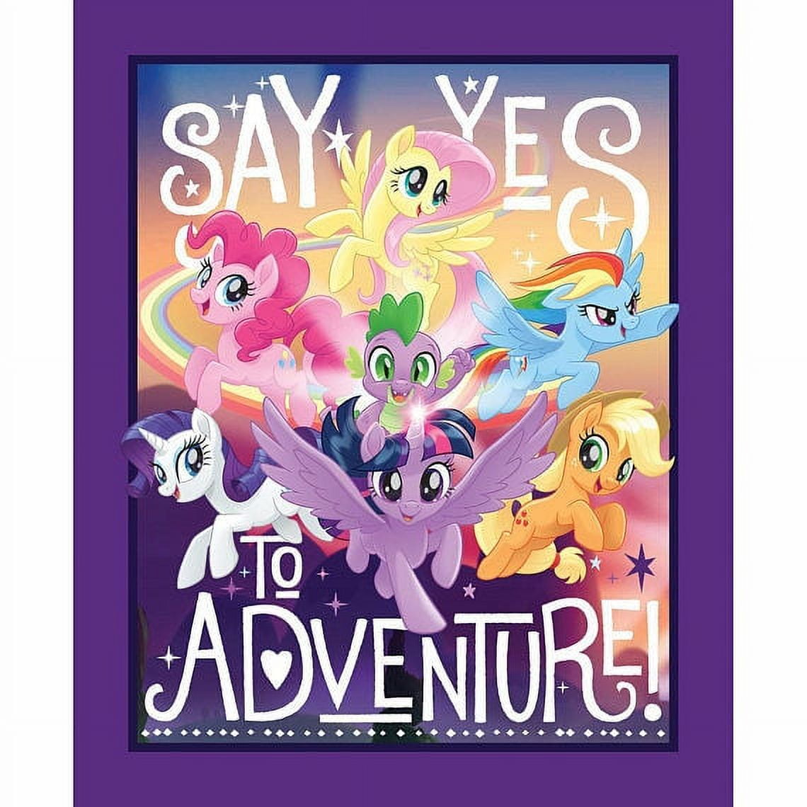 Hasbro My Little Pony Friendship Laughter and Love 1 Yard Precut Fabric Walmart