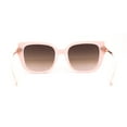 thumbnail image 4 of Elegant Rhinestone Fan Jewel Hinge Oversize Square Cat Eye Sunglasses Pink Brown, 4 of 4