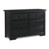 Graco Brooklyn 6 Drawer Double Dresser Black