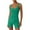 Green, variant on Htigea Women Workout Romper Yoga Ribbed Square Neck One Piece Seamless Tank Top Jumpsuit Sky Blue,S