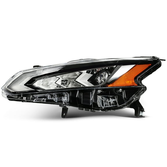 ECCPP Left Side Headlight Assembly Fit with 2019-2022 for Nissan Altima Headlight Black Housing Clear Lens OE:26060-6CA5B,NI2503266 (Bulbs Not include)