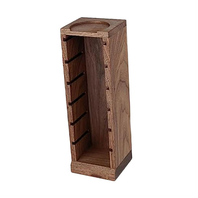 GUOOL Coffee Powder Bowl Rack Coffee Dosing Holder Espresso Tool Multi Layer Wood Type B 58