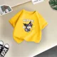 thumbnail image 5 of Camiseta de verano con dibujos animados para niños y niñas, camiseta Kulomi con estampado creativo, informal, estilo urbano, Y2K, transpirable, con cuello redondo para niños y niñas, 5 of 5