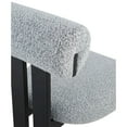 thumbnail image 4 of Meridian Furniture Dario Grey Boucle Fabric Dining Chair (Set of 2), 4 of 8