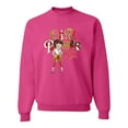 thumbnail image 1 of Wild Bobby, Betty Boop Winking Girl Power Femenist Betty Boop Unisex Crewneck Sweatshirt, Fuschia, X-Large, 1 of 5