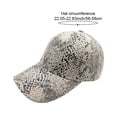 thumbnail image 2 of Jiibva Snakeskin-Leather Baseball Cap Unisex Casual Dad-Hat Adjustable Snapback for Women Men Street Trend Casual Sunscreen Caps, 2 of 7