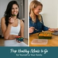 thumbnail image 3 of Bentgo Prep 60-Piece Variety Meal Prep Kit - Reusable & BPA-Free Food Containers 1-Compartment Trays, Prep Bowls, & Snack Boxes - Microwave, Freezer, & Dishwasher Safe (Rich Shades), 3 of 8