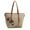 Khaki, variant on MKF Collection Hampton Tote Bag Woven Beach Large Shoulder Bag by Mia K