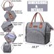 thumbnail image 5 of Bolsa de almuerzo con aislamiento Fiambrera de granTérmico Organizador de refrigerios para mujeres Hombres Adultos Trabajo universitario Picnic Senderismo Playa Pesca brillar Hogar, 5 of 6