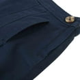 thumbnail image 5 of Bienzoe Girl's Cotton Stretchy School Uniforms Pleated Skirt Navy 4, 5 of 9