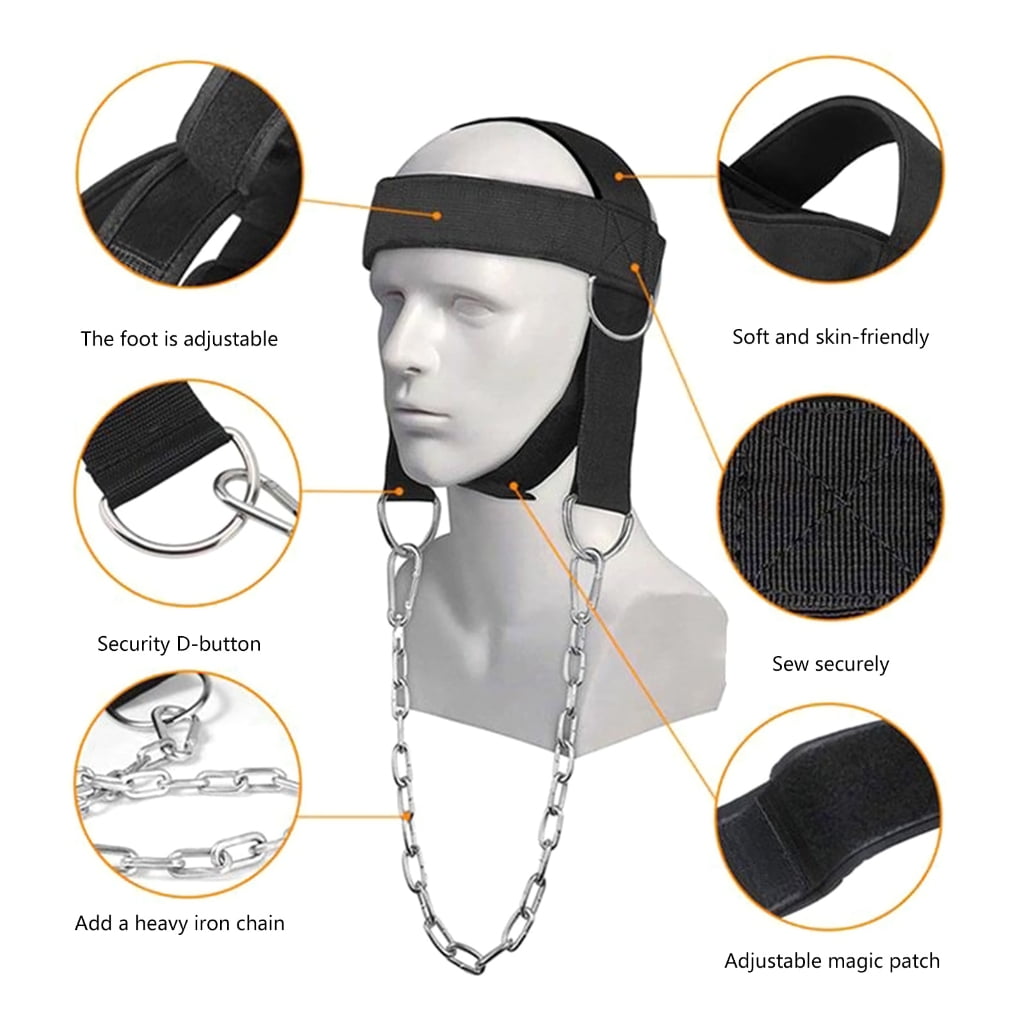 Muscle Builder Neck Harness Weightlifting Thick Neck Strap Trainer for Workout