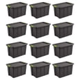 thumbnail image 1 of Sterilite Tuff1 Latching 30 Gallon Plastic Storage Tote Container (12 Pack), 1 of 9