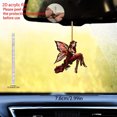 thumbnail image 1 of Car Interior Accessories forest Butterfly Fairy Acrylic Pendant Frame Flat Car Interior Pendant Backpack Pendant0, 1 of 5