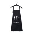 thumbnail image 2 of Adjustable Fork Adult Kitchen Apron Restaurant Cooking Anti-fouling Oil Waterproof Big Pockets Cloth, 2 of 3