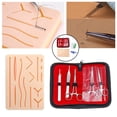 thumbnail image 3 of Kit de Práctica de Sutura con Almohadilla para Heridas Precortada, Almohadilla de Sutura para La Piel, Hilo de Sutura, Entrenamiento de Sutura para Pr Macarena Almohadilla de práctica de cirugía, 3 of 8