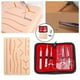 thumbnail image 3 of Kit de Práctica de Sutura con Almohadilla para Heridas Precortada, Almohadilla de Sutura para La Piel, Hilo de Sutura, Entrenamiento de Sutura para Pr Macarena Almohadilla de práctica de cirugía, 3 of 8