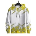 thumbnail image 5 of safuny Men's Hooded Sweatshirt Pocket Fashion Long Sleeve Fall Tees Crew Neck Drawstring Casual Relaxed Holiday Gradient Trendy Pullover Spring Clearance Yellow XXL, 5 of 6