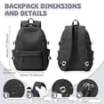 thumbnail image 4 of SYCNB High School Bookbag for Student Book Bags, College Bag Rucksack for Men Large Laptop Travel Backpack Water Resistant Casual Daypack, Lightweight Backpack for Women Simple Backpack, 4 of 8