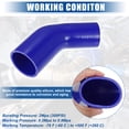 thumbnail image 3 of Unique Bargains 45 Degree 2.0 Inch to 2.5 Inch ID 4Ply Car Elbow Reducer Silicone Hose Coupler Intercooler Tube Blue, 3 of 7