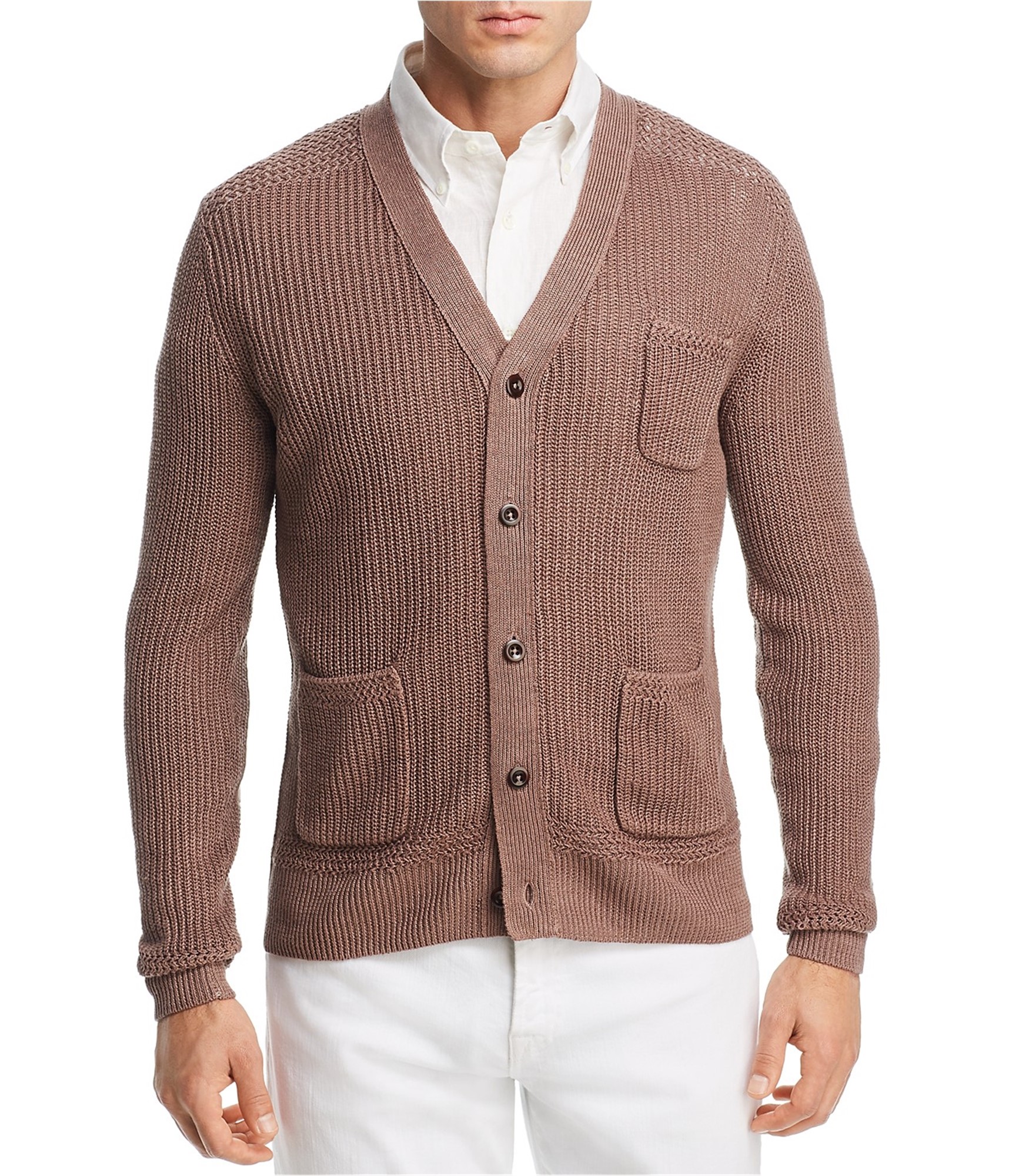 Oobe Brand - Oobe Brand Mens Hayward Cardigan Sweater, brown, Small ...