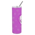 thumbnail image 2 of Doodle Silver and White #2 Stainless Steel 20 oz Skinny Tumbler 3 in x 8.25 in, 2 of 4