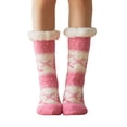 thumbnail image 2 of Lumtrix Women's & Men's Christmas Fuzzy Slipper Socks with Grippers Super Soft Warm Fleece Lined Cozy Home Socks Winter Gifts L One Size, 2 of 5