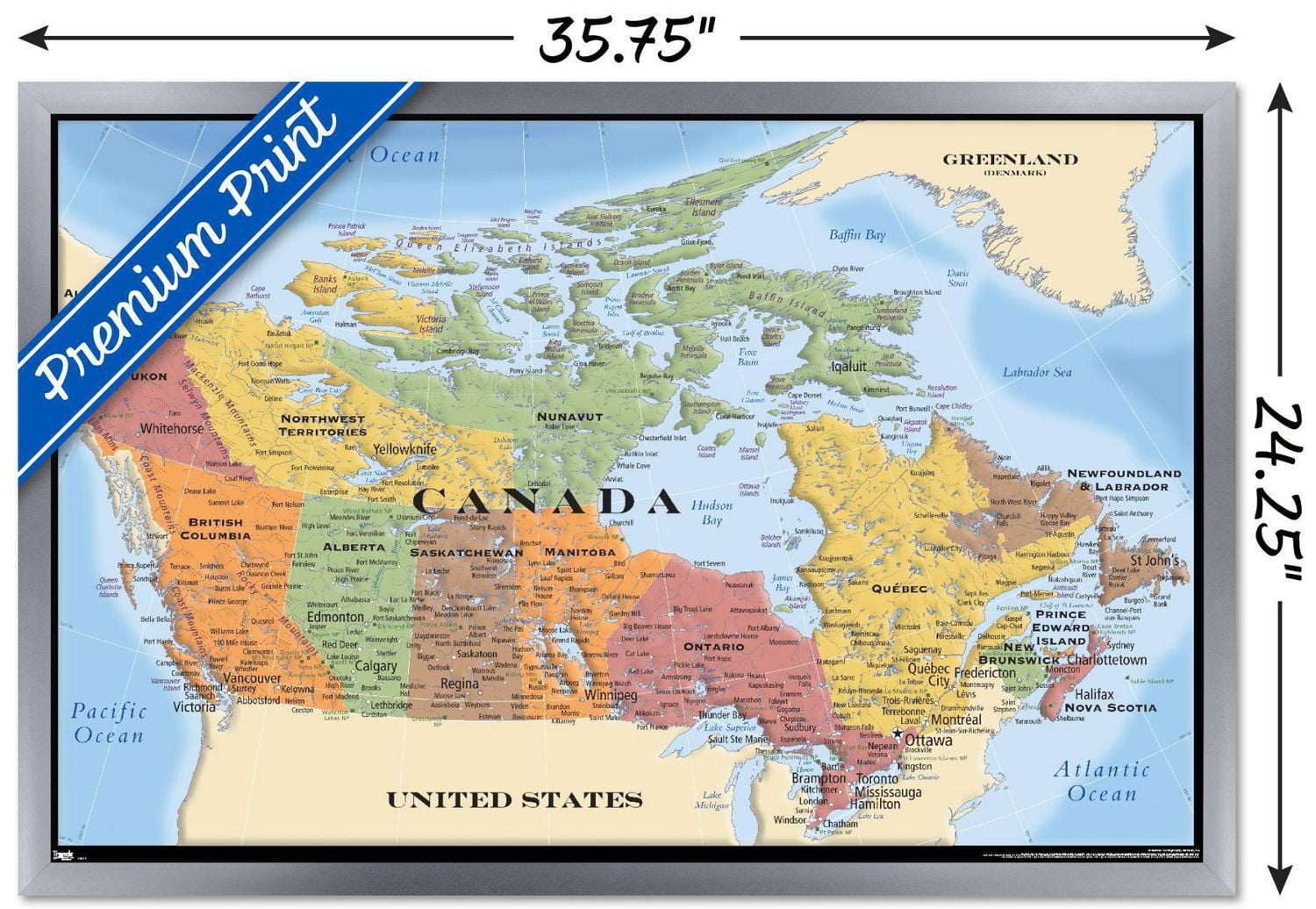 Map - Canada Wall Poster
