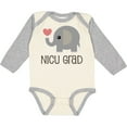 thumbnail image 3 of Inktastic Nicu Graduate Baby Elephant Boys or Girls Long Sleeve Baby Bodysuit, 3 of 5