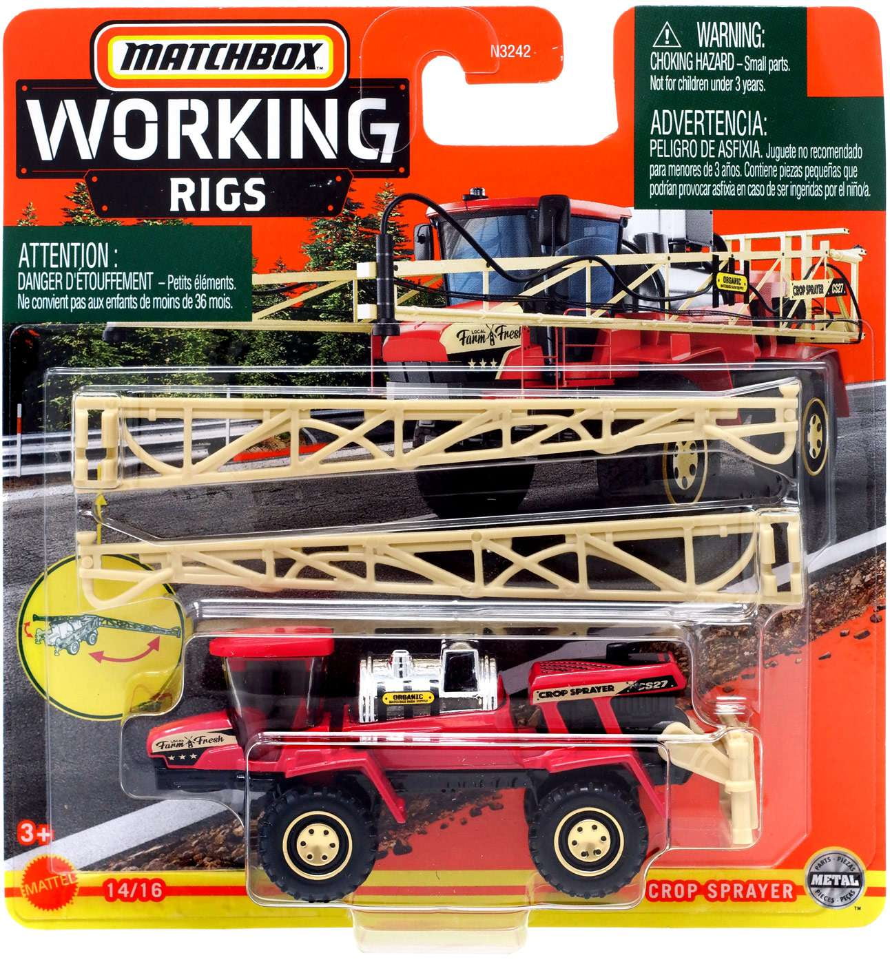Matchbox Working Rigs Crop Sprayer Diecast Vehicle