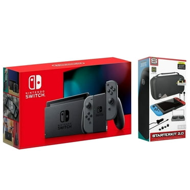Nintendo Switch 32GB Console Gray Joy-Con with Surge 11-In-1 Accessory Kit