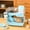 Blue#61, variant on 12" Transparent Acrylic Hamster Cage, 2-Story Villa Habitat for Small Animals, 360° Clear View Pet Enclosure with Ventilation Holes, Secure Escape-Proof Hamster Home, 1PC