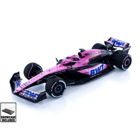 Alpine A523 #31 Esteban Ocon "BWT" Formula One F1 Saudi Arabian GP (2023) with Acrylic Display Case 1/18 Model Car by Spark