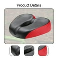 thumbnail image 6 of Dualoai Saddle Soft Cushion Mountain Comfort PU Leather Elegant Shock Absorbing Breathable Cycling Part Replacement Bike Seat Red, 6 of 9