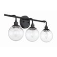 thumbnail image 3 of 53303-FB Craftmade Lighting Que 3 Light Transitional Bath Vanity in Transitional Style - 23.75 inches wide by 10.5 inches high-Flat Black Finish, 3 of 13