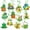 Green-S, variant on 12 Pieces Easter Hanging Ornaments Rabbit Egg Wooden Ornaments with Flower Design Tree Decor Cute Rabbit Wood Cutouts Spring Easter Ornaments for Holiday Home Indoor Party Decoration