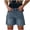 #02Navy, variant on Jean Shorts Womens Casual Stretch Denim Jorts with Button Pockets for Summer Black 2XL