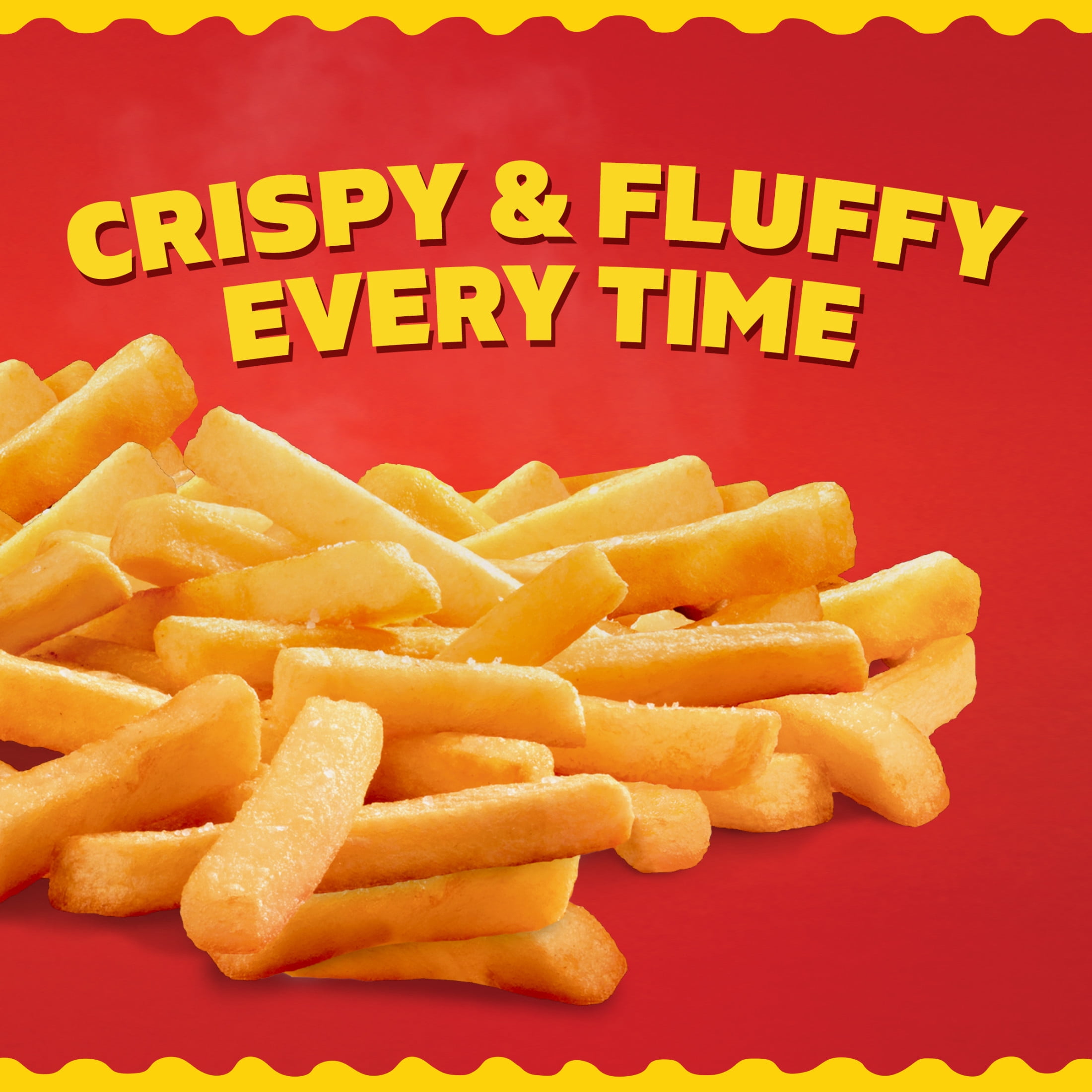 Ore-Ida Crispy Straight-Cut Fries French Fried Frozen Potatoes, 1 Bag, for Easy Snacks and Dinner Sides, Gluten-Free, 32 oz