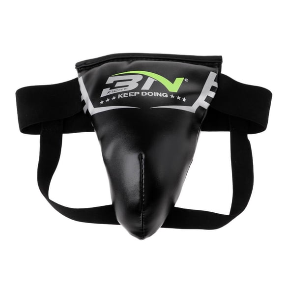 Eigraketly Elastic Belt Boxing Crotch Protector Groin Guard Boxing  Kids S Gear Traje de baño Negro Niños S