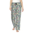 thumbnail image 2 of Picia Rose Flowers Womens Soft Woven Cotton Elastic Waistband Sleep Pajama Pant Lounge Sleep Pant With Pockets And Drawstring-Medium, 2 of 9