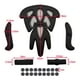 thumbnail image 5 of Casco acolchado Perfecl para motocicleta negro Forma de llama, 5 of 8