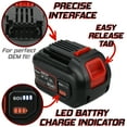 thumbnail image 4 of 2 pc Banshee 60V 2.5Ah 150Wh Lithium Ion Replacement Battery Compatible With Black & Decker 60V Max Tools LST560, LST560C, LSW60, LSW60C, and All Others, 4 of 9